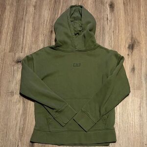 Kids GAP Olive Green Pullover Hoodie - XL 12
